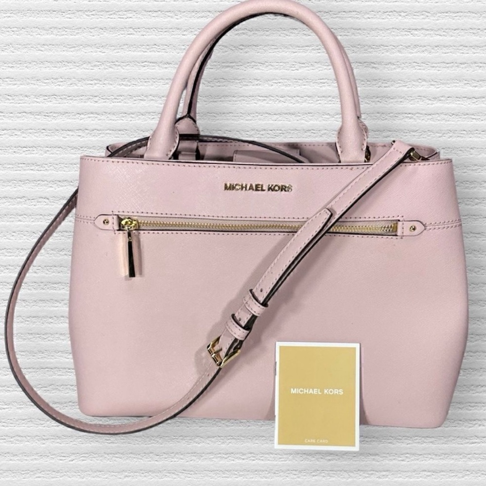 Michael Kors Pink Tote With Cross Body Strap